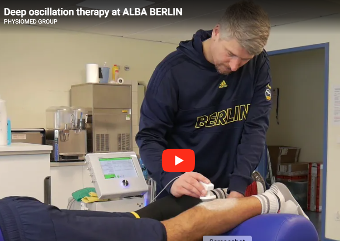 Deep Oscillation treatment in competitive sports at ALBA BERLIN
